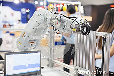 Industrial robot hands Editorial Stock Photo