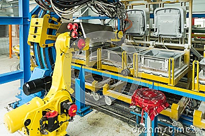 Industrial robot Stock Photo