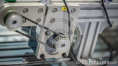 Industrial Robotic Engine Parts Machine Stock Photo