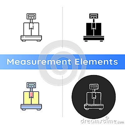 Industrial scales icon Vector Illustration