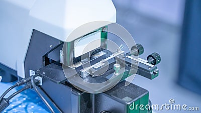 Industrial Science Laboratory Instrument For Manufacturing Line Stock Photo