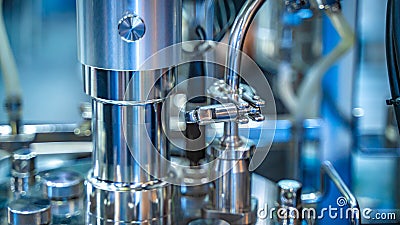 Industrial Science Laboratory Instrument For Manufacturing Line Stock Photo