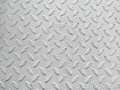 Industrial shiny metal silver list with rhombus shapes Stock Photo