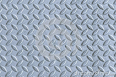 Industrial shiny metal silver list with rhombus shapes, Seamless metal texture Stock Photo