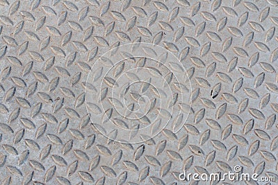 Industrial shiny metal silver list with rhombus shapes, Seamless metal texture Stock Photo