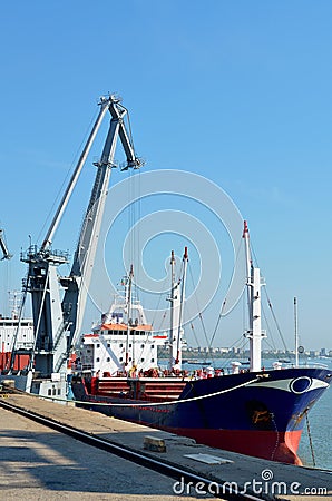 Industrial ship Stock Photo