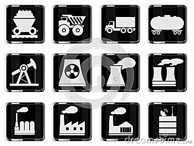 Industrial simply icons Vector Illustration