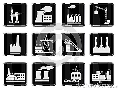 Industrial simply icons Vector Illustration