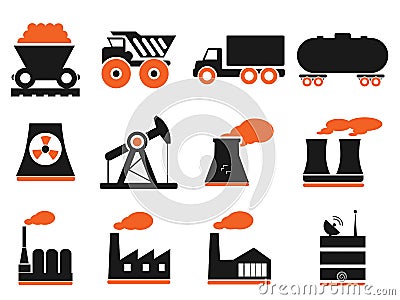 Industrial simply icons Vector Illustration