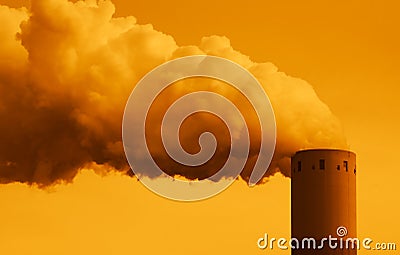 Industrial smoke Stock Photo