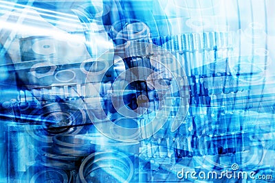 Industrial technology abstract background. Industry Stock Photo