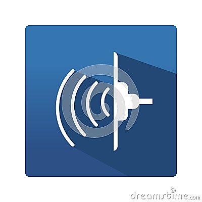 Industrial ultrasonic icon Vector Illustration