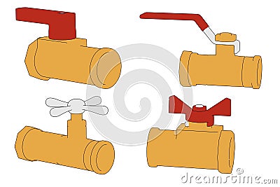 Industrial valves Stock Photo