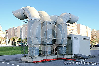 Industrial Ventilation Stock Photo