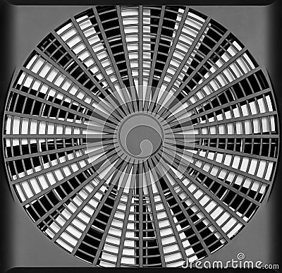 Industrial ventilation fan Stock Photo