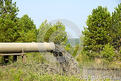 Industrial Waste Water Stock Photo