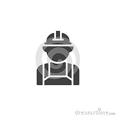 Industrial worker vector icon Vector Illustration