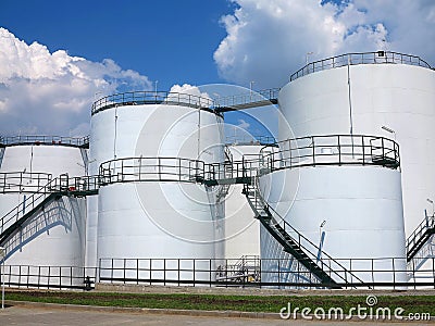 Industries of gas refining , Oil and gas industry. Stock Photo