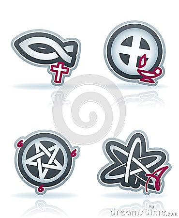 Industry Icons: Religion Vector Illustration