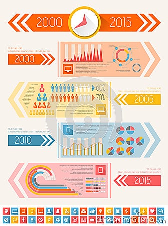 IT Industry Infographic Elements Vector Illustration