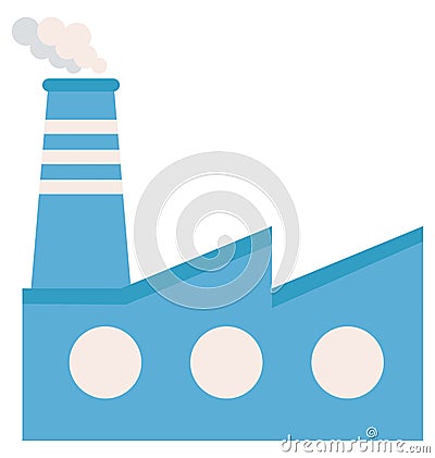 Industry Isolated Color Vector icon that can be easily modified or edit Industry Isolated Color Vector icon that can be easily mo Vector Illustration