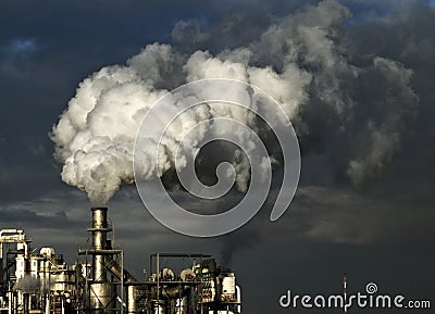 INDUSTRY POLUITON Stock Photo