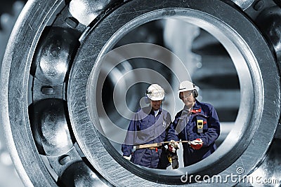 Industry works and engineering parts Stock Photo