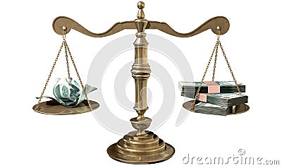 Inequality Scales Of Justice Income Gap Russia Stock Photo