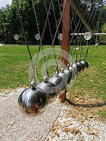 Inertia spheres Stock Photo