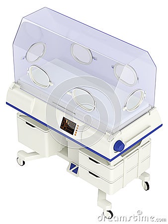 Infant incubator Stock Photo