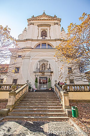 Infant Jesus of Prague in the Discalced Carmelite Church of Our Lady Victorious, Prague, Czech Republic Editorial Stock Photo