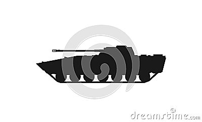 Infantry fighting vehicle icon. war and army symbol. isolated vector image Vector Illustration