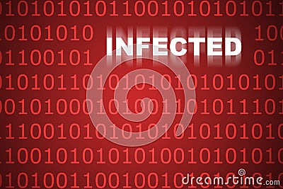 Infected Code Abstract Background Stock Photo