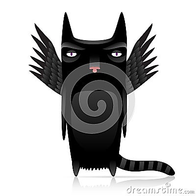 Inferno cat Vector Illustration