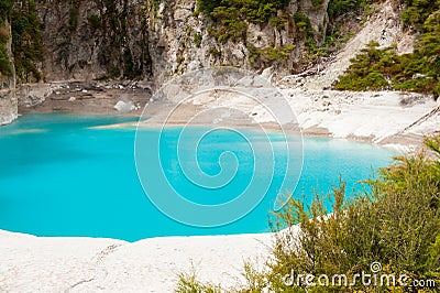 Inferno Crater Lake Stock Photo