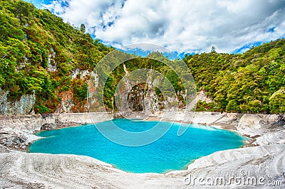 Inferno Crater Lake Stock Photo