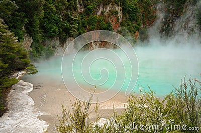 Inferno Crater, Waimangu Volcanic Valley Stock Photo