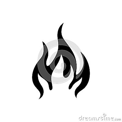 Inferno fury flame icon Vector Illustration