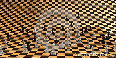 The infinite chessboard Stock Photo