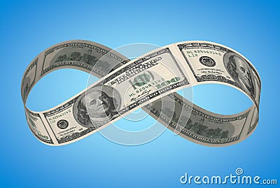 Infinite dollar Stock Photo