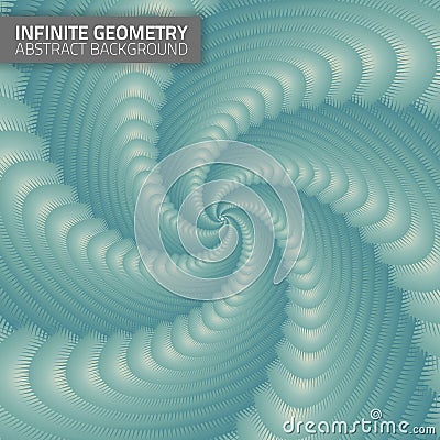 Infinite geometry. Fractal background Stock Photo