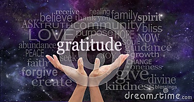 Infinite Gratitude Stock Photo