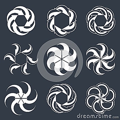 Infinite loop arrows vector abstract symbol, graphic Vector Illustration