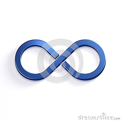 Infinite Loop Symbol. 3D Render Illustration Stock Photo