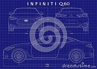 Infiniti Q60 Coupe 2018 Stock Photo