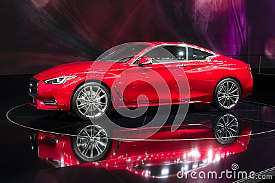 Infiniti Q60 Coupe car Editorial Stock Photo