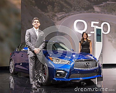 2017 Infiniti Q50 Editorial Stock Photo