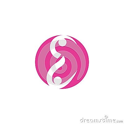 infinity Adoption and community care Logo template. Vector Illustration