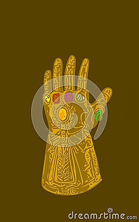 Infinity gauntlet Stock Photo