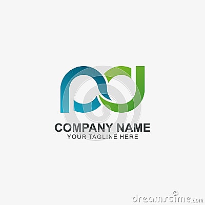 Infinity letter P & D logo icon, Initial Logo used for your Company Vector Illustration